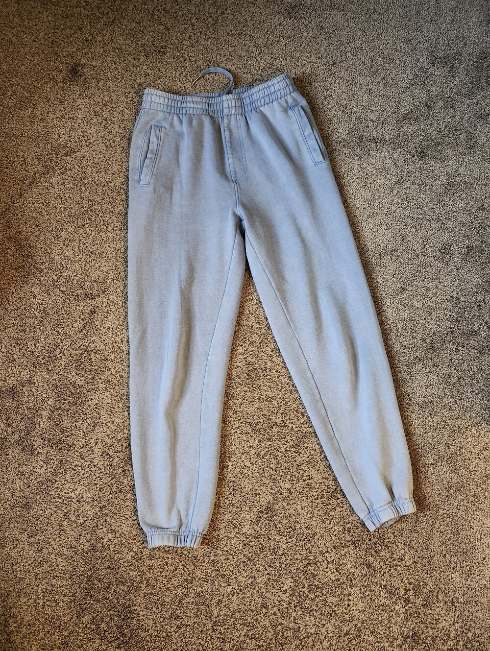 Garage Light Blue Jogger Sweatpants - Casual Elastic Waist Sz Xs